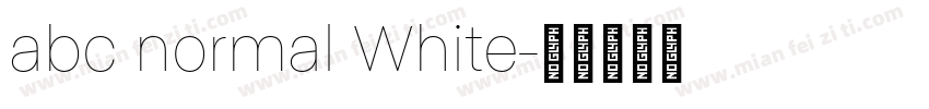 abc normal White字体转换